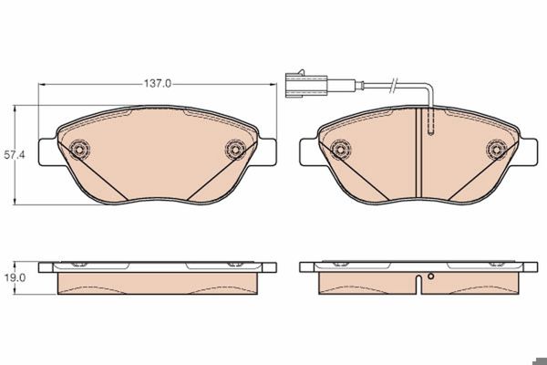 TRW GDB2001 | Fren Balata Ön 08-Linea-Fıo-Bbp-Nmo-Evo-Dbl