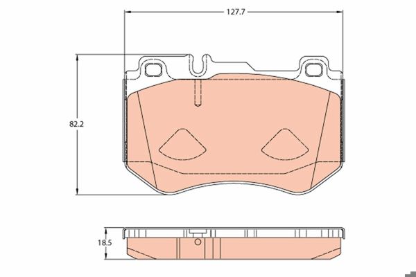 TRW GDB2078 | Fren Balatası (Mercedes W205 On Amg Sport)