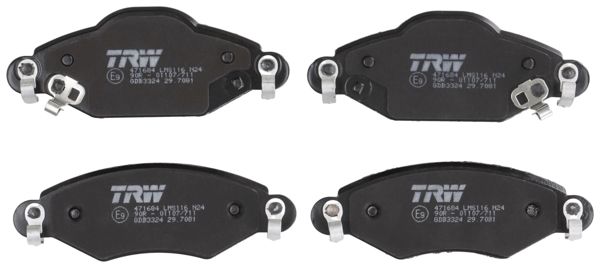 TRW GDB3324 | Balata Fren Ön-(Toyota Yaris 03 / 10 1.5 VVTI 1.4 D4d)