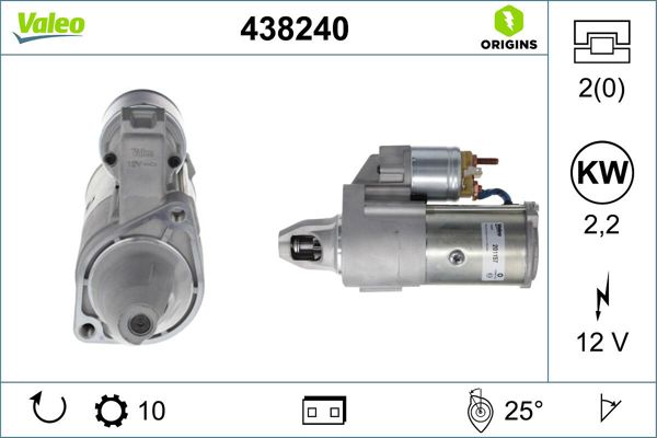 VALEO 438240 | Marş Motoru 12V 10 Dıs Grand Cherokee III Commander 3,0Crd 4X4 05 10
