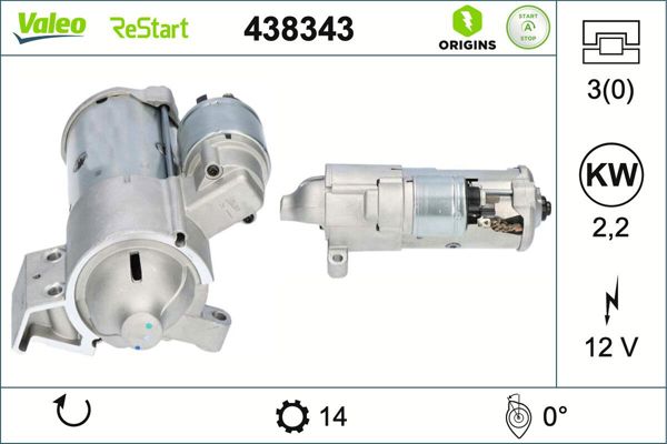 VALEO 438343 | Marş Motoru 17-5-Seri (G30-F90) X3-X4 2.0D
