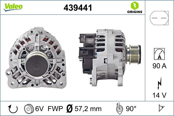 VALEO 439441 | Alternatör Kmp 97-06 Golf.IV-Bora-Caddy 1.9Tdi