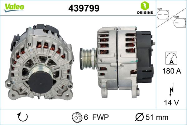 VALEO 439799 | Alternatör A4 A5 Q5 2.0 08 -