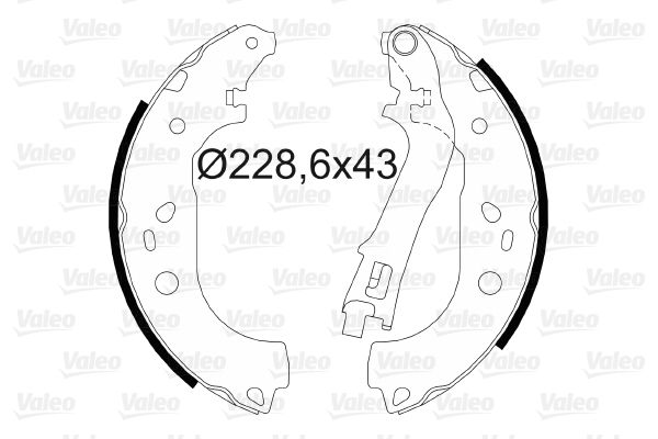 VALEO 564073 | Pabuç Balata 03-Doblo-Combo