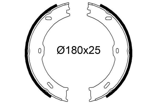 VALEO 564267 | Arka Fren Pabuclu Balata Sprinter 906 06-16 Crafter 06-16 (Tek Teker)