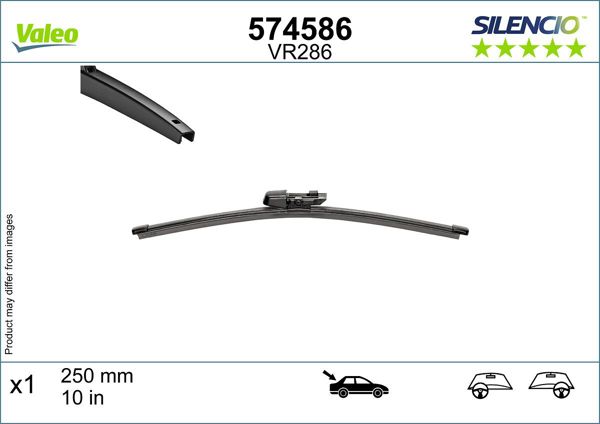 VALEO 574586 | Arka Silecek 256mm VW Golf
