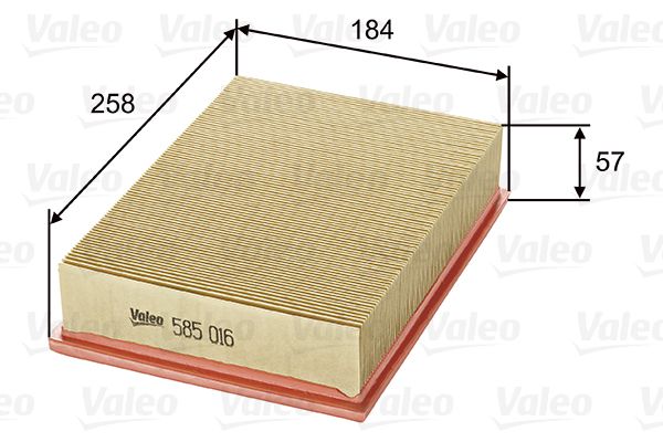 VALEO 585016 | Hava Filtresi (Ford Escort VII 1.6 16V)