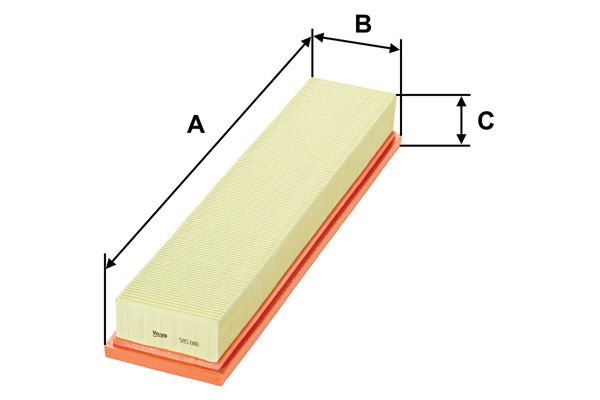 VALEO 585080 | Hava Filtresi (Peugeot Partner II-P206-P207 1.6 16V-/ Citroen C4-Berlingo 1.6 16V)