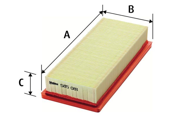 VALEO 585081 | Hava Filtresi (Fiat Panda II 1.1I 1.2I 9 / 03 -)