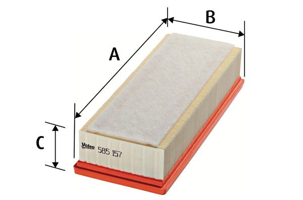 VALEO 585157 | Hava Filtresi VW A4 2.0 TDI,1.8 TFSI 07 -