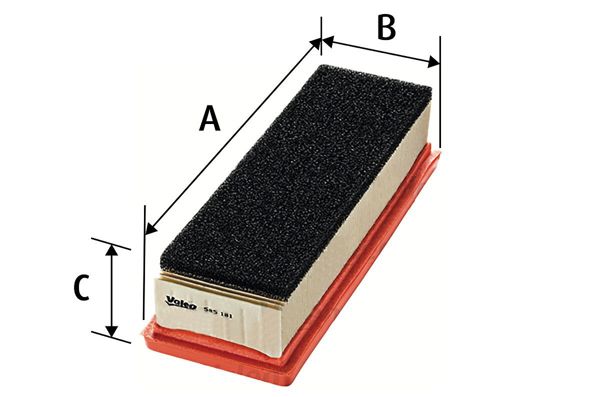 VALEO 585181 | Hava Filtresi Fiat Grande Punto 1.2, 500 1.2