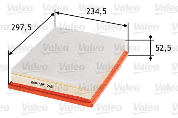 VALEO 585246 | Hava Filtresi (Saab 9-3 1.9Ttıd / 1.9Tıd / 2.2Tıd)