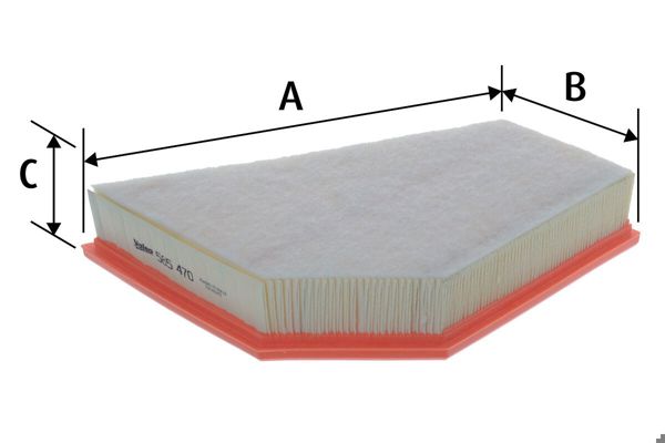 VALEO 585470 | Hava Filtresi Volvo (S40-V50-C30-C70) (06-10) (D52x4txx) (D3-D4)