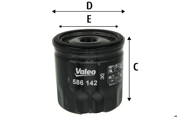 VALEO 586142 | Yağ Filtresi H317w01 / Oc977 / 1