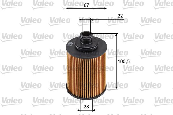 VALEO 586530 | Yağ Filtresi Opel Astra H / Corsa C / D 1.3D (Ufi Tip Çıkıntılı)