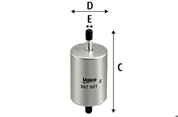 VALEO 587001 | Yakıt Filtresi (Benzin) (Renault Clio I / II / III Tum Mod. Kangoo 1.4 Megane I II 1.4 1.6 16V)