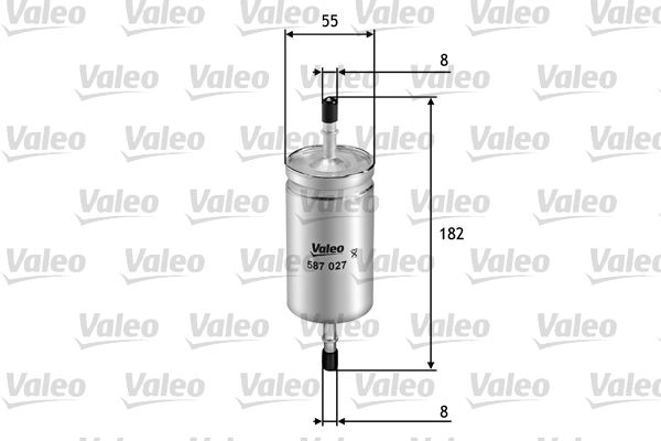 VALEO 587027 | Yakıt Filtresi (Benzin) (Ford C-Max II 1.6Ti 10-/ 1.6 Lpg 12-/ Focus II 2.0 04-12)