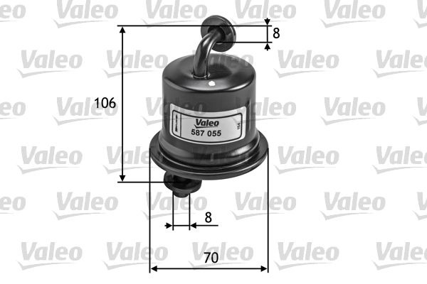 VALEO 587055 | Yakıt Filtresi (Benzin) (Suzuki: Swift / Sx4)