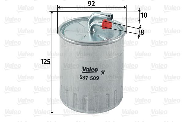 VALEO 587509 | Yakıt Filtresi (Mercedes Om642-646 / Spr / 639 / 203 / 211 / 245 / 300C)