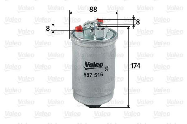 VALEO 587516 | Mazot Filtresi (VW Polo 00-02) Amf