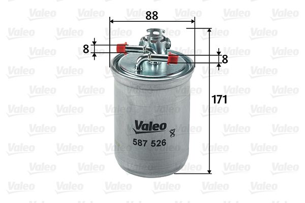 VALEO 587526 | Yakıt Filtresi Kl476d / H143wk