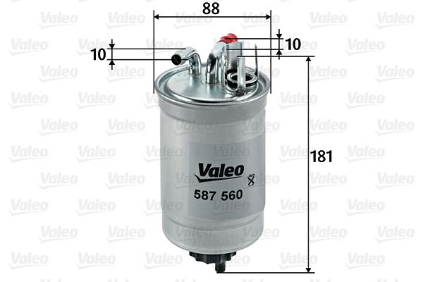 VALEO 587560 | Yakıt Filtresi (Mazot) (Audi A2 1.2Tdı 1.4Tdı 01-05)