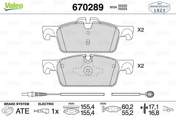 VALEO 670289 | Fren Balata Ön 11-Pt.508