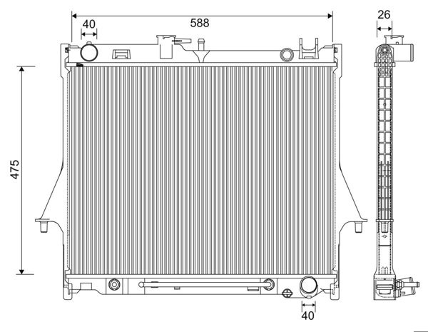 VALEO 701234 | Radyatör Isuzu D-Max