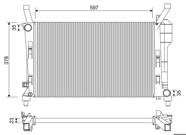 VALEO 701336 | Radyatör Mercedes Class A