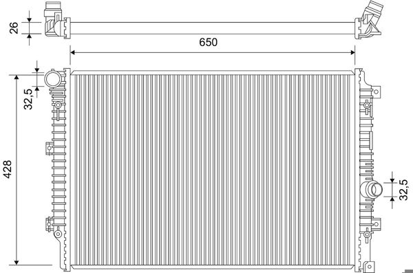 VALEO 701667 | Radyatör Tiguan 12 > 18