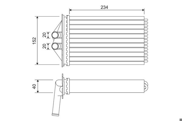 VALEO 715306 | Kalorifer Radyatörü 98-Pe.911