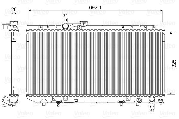 VALEO 731696 | Radyatör Toyota Celıca (St18) 2.0 (89 / 93)