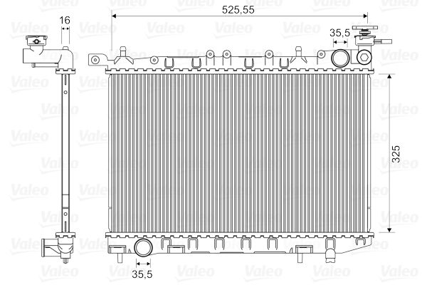 VALEO 732405 | Radyatör Nissan Almera 1.4 İ 16V (95 / 00)