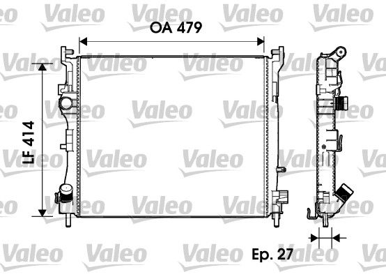 VALEO 732960 | Radyatör Klimalı Mekanik (Renault Thalia 1.5 DCI 04-/ Clio II 1.5 DCI 04 -)