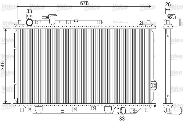 VALEO 733130 | Radyatör Kia Cerato 1.8 Shuma I / II