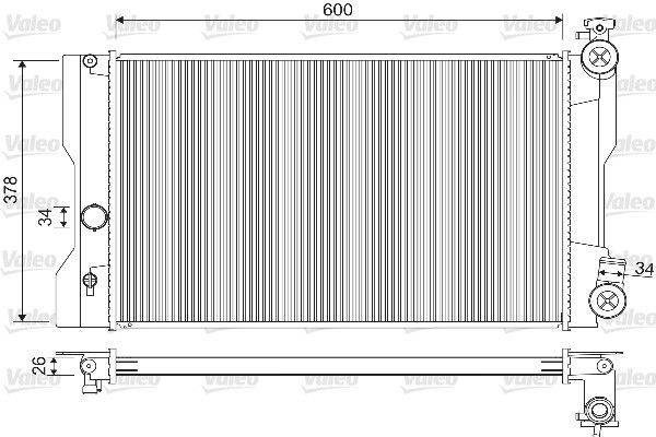 VALEO 733204 | Radyatör Toyota Corolla 1.6 Vvt-İ 1.6 Cng