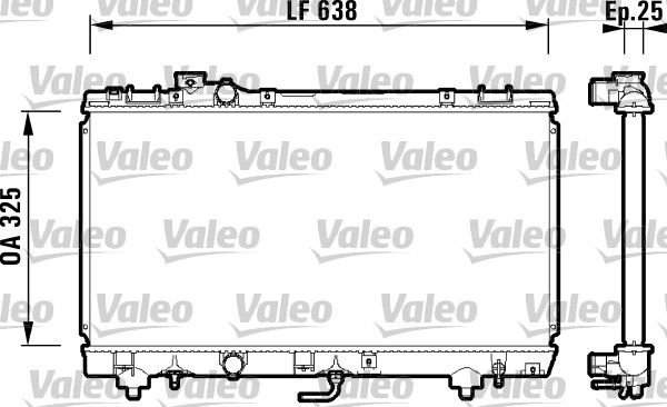 VALEO 734176 | Radyatör Toyota Paseo Aut
