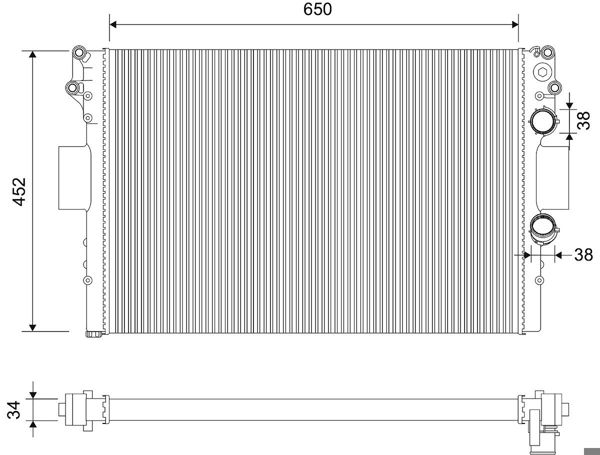 VALEO 734230 | Motor Su Radyatörü Daily III 99-06