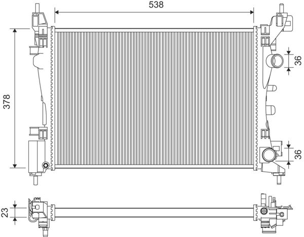 VALEO 735097 | Motor Radyatörü Corsa D 1,0 / 1.2 / 1.4 06 -