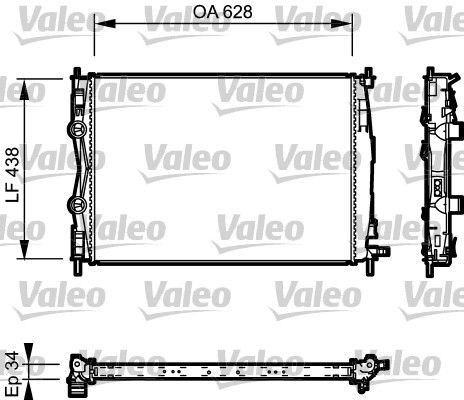 VALEO 735115 | Radyatör 07-10 Qashqai 2.0 DCI 16V *U.K**