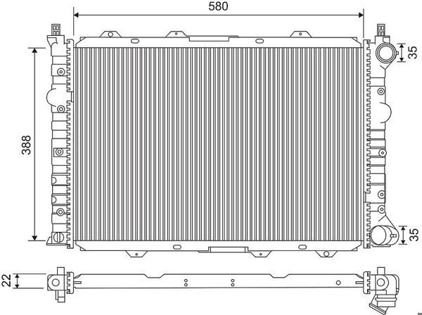 VALEO 735256 | Alfa Romeo Gt 3.2 Su Radyatörü 71754175