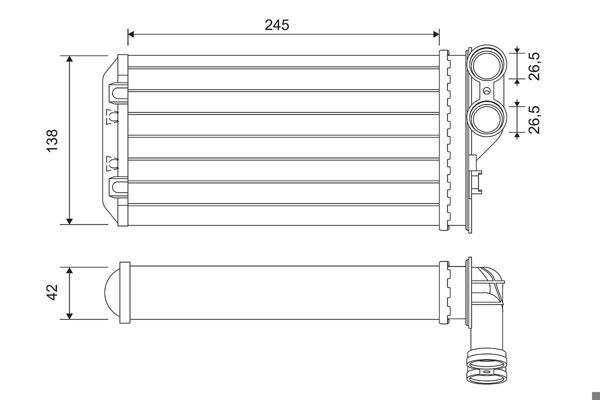 VALEO 811503 | Kalorifer Radyatörü 05-Cn.C4-C4.Pıcasso