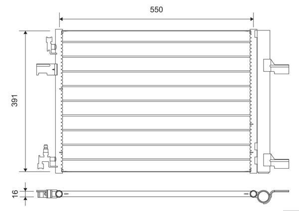 VALEO 812660 | Klima Radyatörü