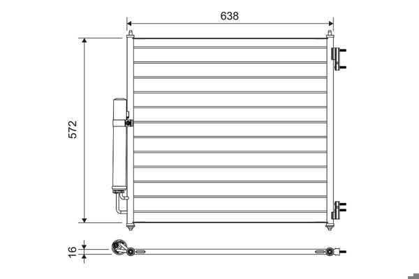 VALEO 814053 | Klima Radyatörü