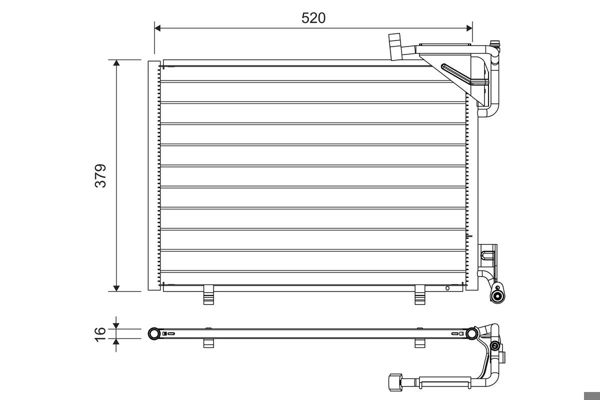VALEO 814297 | Klima Radyatörü 1767117 / 1819980 / 1856010 / C1b1 19710 Db
