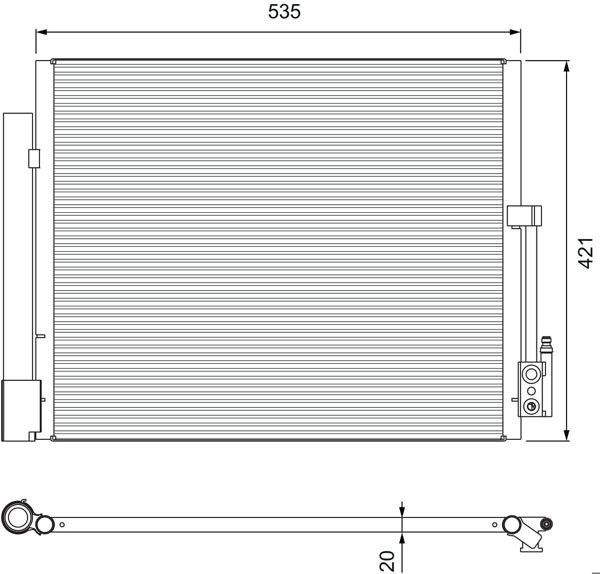 VALEO 814382 | Klima Radyatörü Opel Meriva B