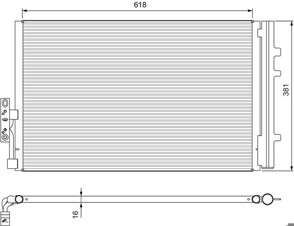 VALEO 814386 | BMW X3 F25 Klima Radyatörü 64539216143