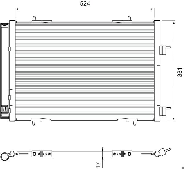 VALEO 814406 | Kondenser Citroen C5 Peugeot 508