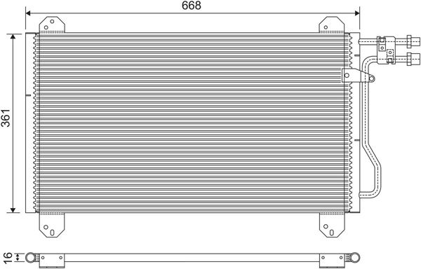 VALEO 816891 | Kondenser Mercedes Benz