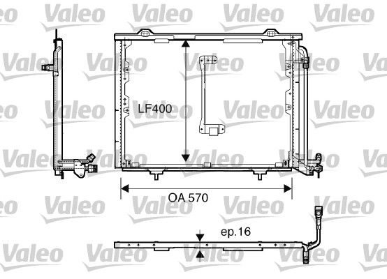 VALEO 816900 | Kondenser Mercedes C
